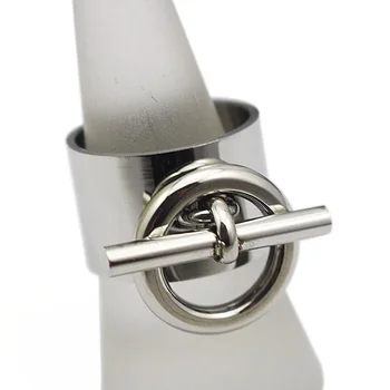 модное кольцо с узлом в стиле панк для женщин/мужчин, уникальные кольца с подвесками из нержавеющей стали 316L и металла, кольцо серебряного цвета, женские украшения
