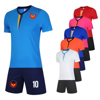 Комплект детской футбольной формы, Быстросохнущие комплекты футболок для матчей детских клубных команд, летняя спортивная одежда на заказ