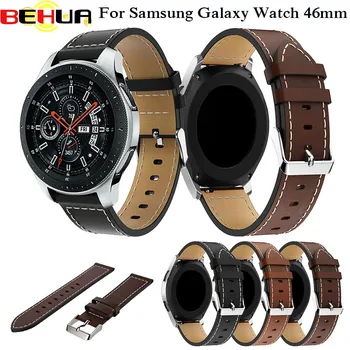20 мм/22 мм Ремешок Для Samsung Galaxy Watch 42 мм/46 мм 3 41 мм/45 мм Ремешок Из натуральной кожи Для Samsung Gear S3 /S2 Correa