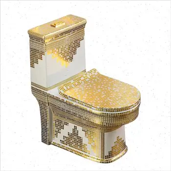 Бытовая помпа Z Золотой унитаз Керамический Супер-вихревой Унитаз для маленькой квартиры, Дезодорант для унитаза, Цветное сиденье для ванной комнаты