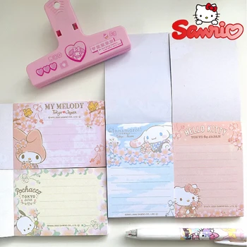 Sanrio Hello Kitty Стикеры Аниме Декоративная бумага Закладка Маркер Памятка Наклейка Бумага Канцелярские принадлежности для школьников Подарок