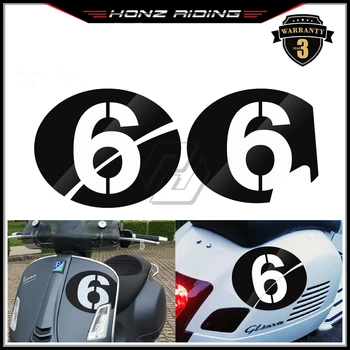Для отличительных знаков мотоциклов Piaggio Vespa серии 2 Sei Giorni GTS 300 Номер 6