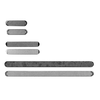 Длинные /короткие пылезащитные металлические сетчатые наклейки для iPhone12 /13, наклейка с металлической сеткой для защиты