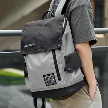 Модный мужской рюкзак Оксфорд, водонепроницаемый 16-дюймовый рюкзак для ноутбука, уличная дорожная сумка для пригородных поездок, большая вместительная сумка на молнии для мужчин