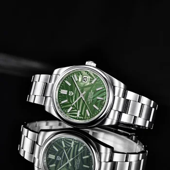 Новый дизайн PAGANI, мужские часы с циферблатом в виде пальмовых листьев, 39 мм, роскошные автоматические часы для мужчин, механические наручные часы, мужские часы