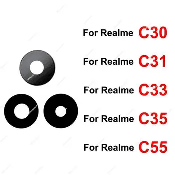 Для Realme C55 C35 C33 C31 C30 C30S Стекло Объектива Задней Камеры Стекло Объектива Задней Камеры с Наклейкой Запасные Части