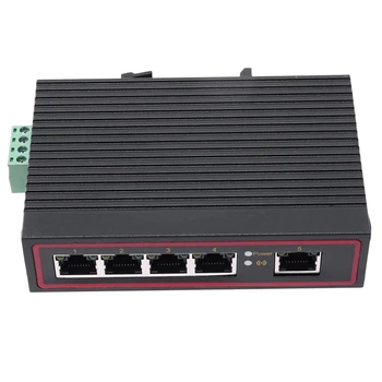 5X 5-портовый RJ45 10/100 М Ethernet Настольный коммутатор Концентраторы Сетевой ноутбук Тип DIN-рейки