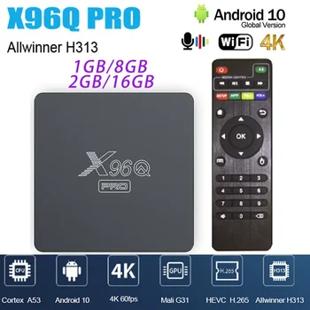X96Q PRO Новый Smart TV BOX Android 10,0 Allwinner H313 X96Q PRO 2,4 GWiFi 4K HD телеприставка PK X96Q X96 Mini Smart Tv Box