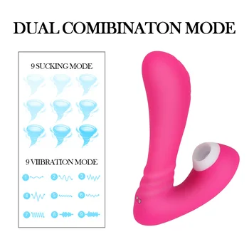Секс игрушки для женщин 9 скоростей Вибратор для сосания влагалища Стимулятор клитора Точка G Фаллоимитатор Вибратор для орального секса Отсос