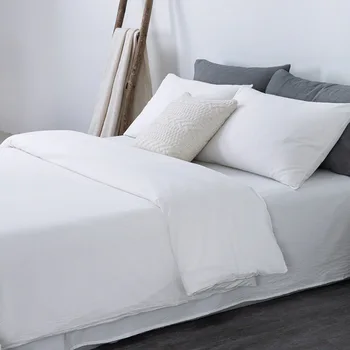 Стеганое одеяло из хлопка, выстиранное, однотонное стеганое одеяло, простое студенческое односпальное двуспальное постельное белье