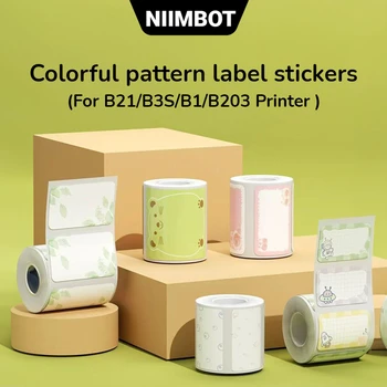 Новая Термонаклейка Niimbot Для Производителя Этикеток B1/B203/B21/B3S Красочный Бумажный Рулон Водонепроницаемый Маслостойкий Рулон Цветной Наклейки Niimbot