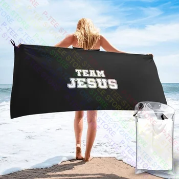 Team Jesus для мужчин Религиозное христианское быстросохнущее полотенце Новый абсорбент хорошего качества