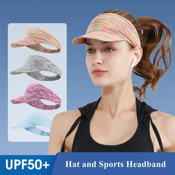 Спортивные кепки Для мужчин и женщин, солнцезащитная шляпа с защитой от ультрафиолета, Многофункциональная спортивная повязка на голову, тренировочная лента, Летний солнцезащитный козырек, теннисные кепки для бега на открытом воздухе.