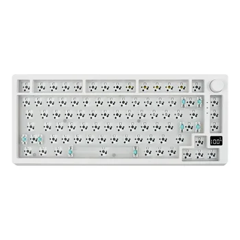 Комплект механической беспроводной клавиатуры MK75 Pro DIY с трехрежимным подключением, 75% раскладки, совместим с 3/5-контактным переключателем Gateron/Kailh