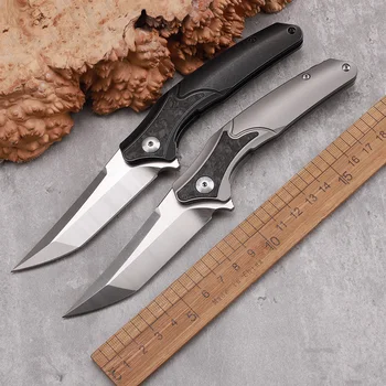 Высококачественный складной нож из порошковой стали M390 из титанового сплава, портативный инструмент для выживания в альпинизме и кемпинге EDC