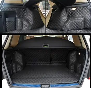 волокнистый кожаный коврик для багажника автомобиля Mercedes-Benz GLK280 GLK300 glk350 GLK220 X204 2008 2009 2010 2011 2012 2008-2016 аксессуары
