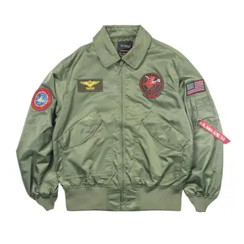 TOP GUN CWU-36P, Весенняя армейская нашивка, пилотный полет, повседневная верхняя одежда, мужская куртка-бомбер, тонкая куртка