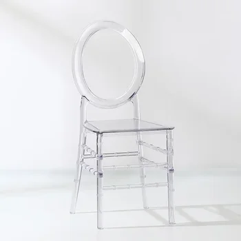 Штабелируемый специальный дизайн хрустальный акриловый стул из прозрачной смолы, поликарбонат, свадебный стул, мебель для мероприятий