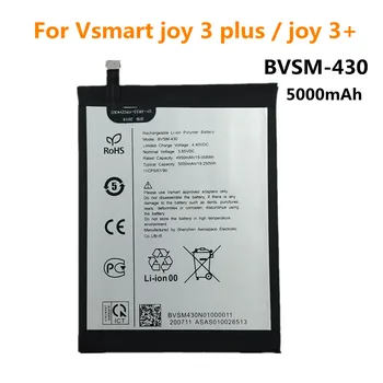 5000 мАч BVSM 430 Аккумулятор Для Телефона Vsmart joy 3 plus/ joy 3 + BVSM-430 BVSM430 Высококачественные Аккумуляторы Bateria В наличии