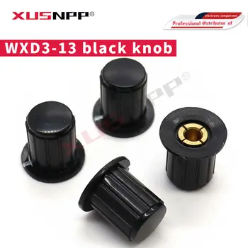 5ШТ черный колпачок кнопки WXD3-13 подходит для высококачественного поворота WXD3-13-2W специальной ручки потенциометра KYP16-16-4