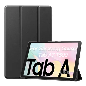 Защитный чехол Для Samsung Galaxy Tab A7 Case 10,4 дюйма 2022 2020 SM-T500 SM-T505 с Трехстворчатой Кожаной Расписной Подставкой Smart Case