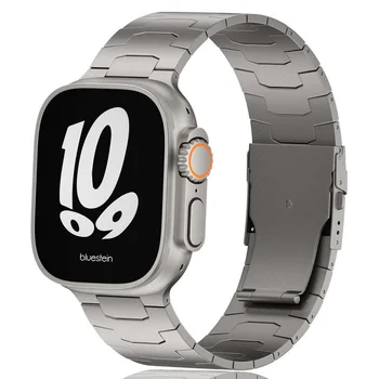 Титановый Ремешок Для Apple Watch Ultra Band 49 мм Для iWatch Серии 9 8 7 45 мм 6 5 4 SE 44 мм 42 мм ultra 49 Роскошный Деловой Браслет