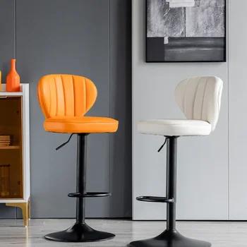 Современные Скандинавские обеденные стулья Кухонная мебель Туалет Для макияжа Высокие табуреты Кухонные Обеденные стулья Подушка для спинки Стул Cadeiras SY50DC