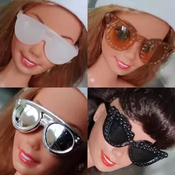 Модная кукла, милые очки, пластиковые аксессуары, кукольные солнцезащитные очки, повседневная одежда разных стилей, мини-очки 30 см, 1/6 Куклы