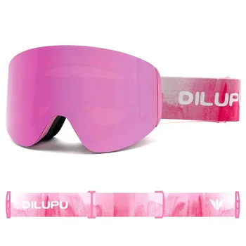 Лыжные очки для занятий спортом на открытом воздухе Безрамочные сменные линзы со 100% защитой от UV400 для мужчин и женщин
