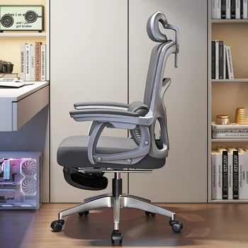 Напольное массажное кресло для спальни, вращающееся офисное кресло Nordic White на колесиках, современная мобильная офисная мебель Silla De Oficina