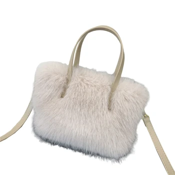 Элегантная и универсальная сумка через плечо, плюшевая сумочка, идеально подходящая для свидания в офисе