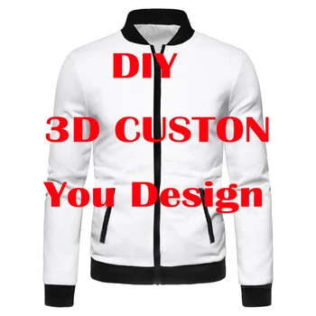 MCDV с 3D принтом, индивидуальный дизайн, мужская и женская университетская модная куртка на молнии, Прямая доставка