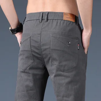 Бесплатная доставка Новых мужских летних тонких прямых брюк для отдыха