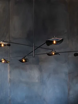 европейский овальный шар salle a manger лампочка из железного дерева, картонная лампа, современный стеклянный подвесной светильник, роскошная дизайнерская люстровая подвеска