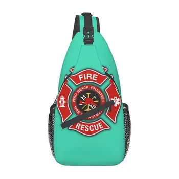 Пожарно-спасательный Пожарный рюкзак-слинг через плечо для мужчин, изготовленная на заказ нагрудная сумка для путешествий, рюкзак