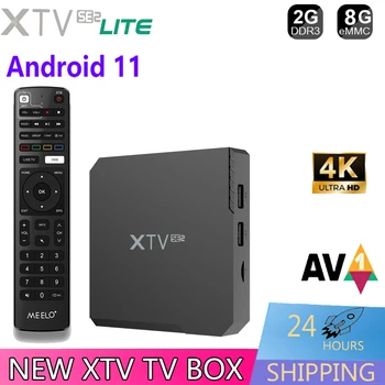 XTV SE2 Lite 4K Ultra HD Android TV Box Amlogic S905W2 Ethernet 100M HDR 2,4 и 5G Двойной WiFi медиаплеер AV1 Телеприставка Android11