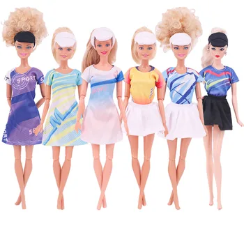 28-сантиметровая кукла 11,5-дюймовая кукла Барби, переодевающаяся в повседневное спортивное платье, летняя одежда