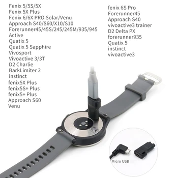 Женский адаптер-преобразователь Micro USB в мужской 4-контактный разъем для -Garmin для Fenix