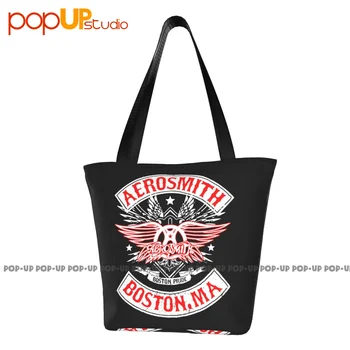 Aerosmith Стивен Тайлер Джо Перри, Бостон, Массачусетс, Ретро-сумки, многоразовая хозяйственная сумка, устойчивая к разрывам