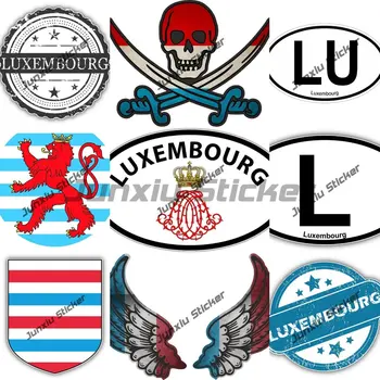 Наклейки с гербом Люксембурга Luxembourger City Shield Наклейки для путешествий, водонепроницаемые наружные наклейки для автомобилей, внедорожников на заказ