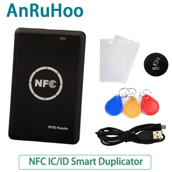 RFID Двухчастотный Копировальный аппарат NFC Считыватель Шифрования Смарт-чиповых Карт 13,56 МГц Дубликатор Ключей 125 кГц Писатель Токенов Программатор Клонирования