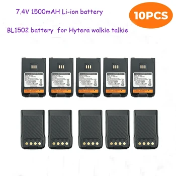 10шт НОВЫЙ Литий-ионный аккумулятор 7,4 В 1500 мАч BL1502 для Hytera battery radio accessories UL913 PD562 PD502
