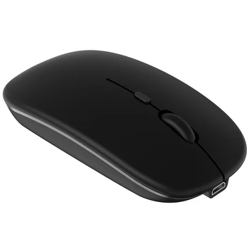 Двухрежимная беспроводная мышь Bluetooth, Бесшумные перезаряжаемые мыши для портативного компьютера, настольного ПК MacBook Mac iMac, iPad, iPhone, планшета