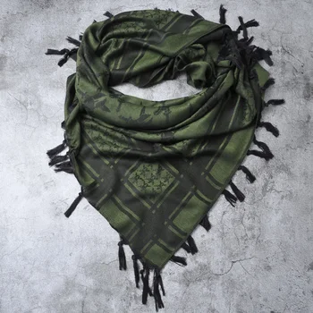 Жаккардовый двусторонний шарф Spartan Warrior для мужчин и женщин, клетчатая шаль, тактический шейный платок, для улицы, весна и осень