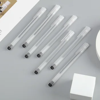 10шт нейтральная ручка 0,5 мм игла шариковая ручка подпись ручка черного углерода ручка канцелярских принадлежностей для учащихся