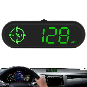 Автомобильный головной дисплей, удобный автомобильный универсальный скоростной компас, дисплей высокой четкости, маленькие и изысканные цифровые датчики HUD