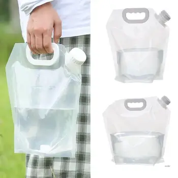 Походная сумка для воды объемом 3/5 л, портативное складное ведро для воды, Большой контейнер для воды, Складная сумка для путешествий на открытом воздухе, кемпинг