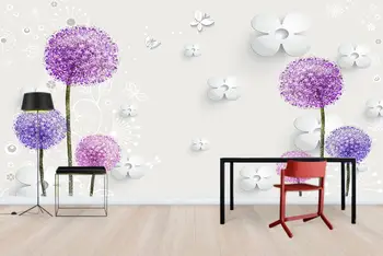 Фото обоев на заказ современная минималистичная фреска на фоне одуванчика украшение дома дизайн гостиной спальни 3D обои