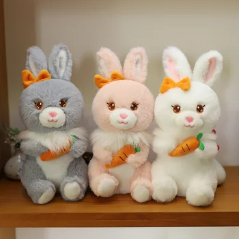 Высококачественная имитация галстука-бабочки Radish Rabbit Lifestyle Бант на шее Кролика Рекса Домашний Декор Декор комнаты для девочек Мягкая игрушка Кукла