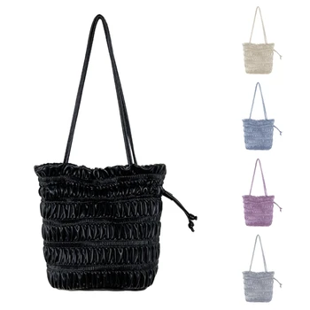 Модная повседневная сумка на шнурке, сумки через плечо для женщин, зимняя сумка-тоут для девочек